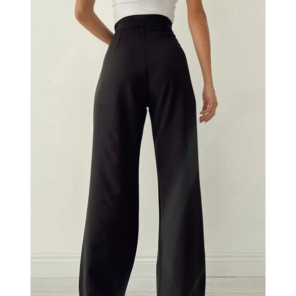 Palazzo Tied Wide Leg Dress Pants | Size Xl | Commense - Picture 3 of 4